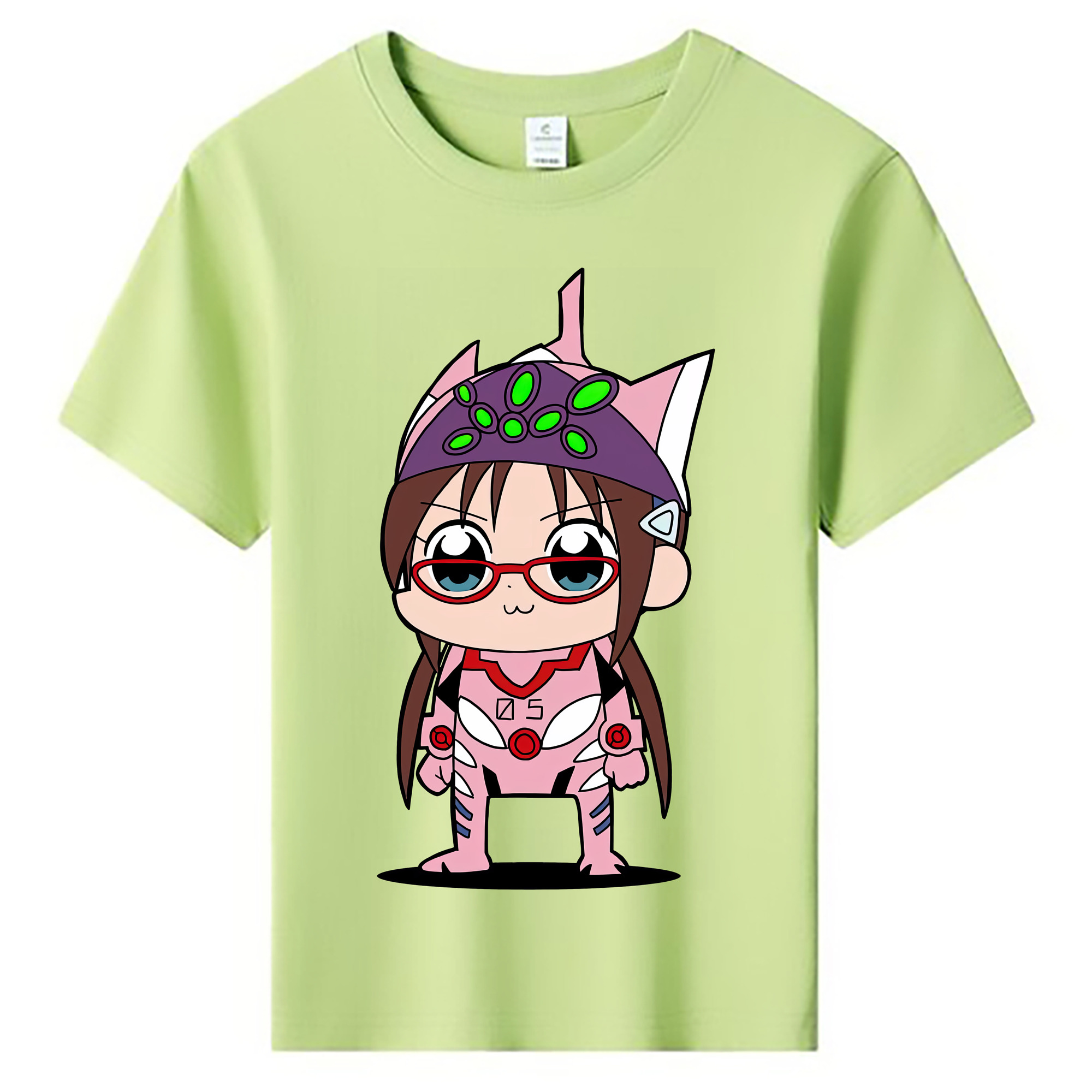 （画像用） EVA 新世紀エヴァンゲリオン 綿100％キッズTシャツ（フロントプリント）